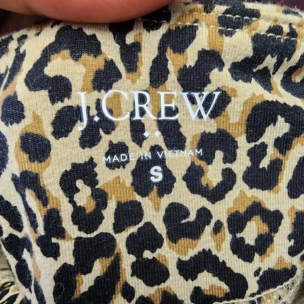 Cheetah Print Dress Pants! NWOT! Size S J CREW Tummy Control